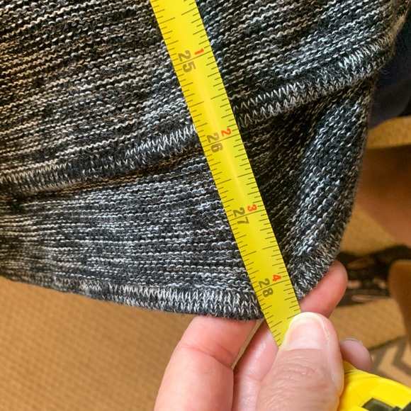 Ellen Tracy black & white knit long top blouse sweater tunic Large - Picture 7 of 15